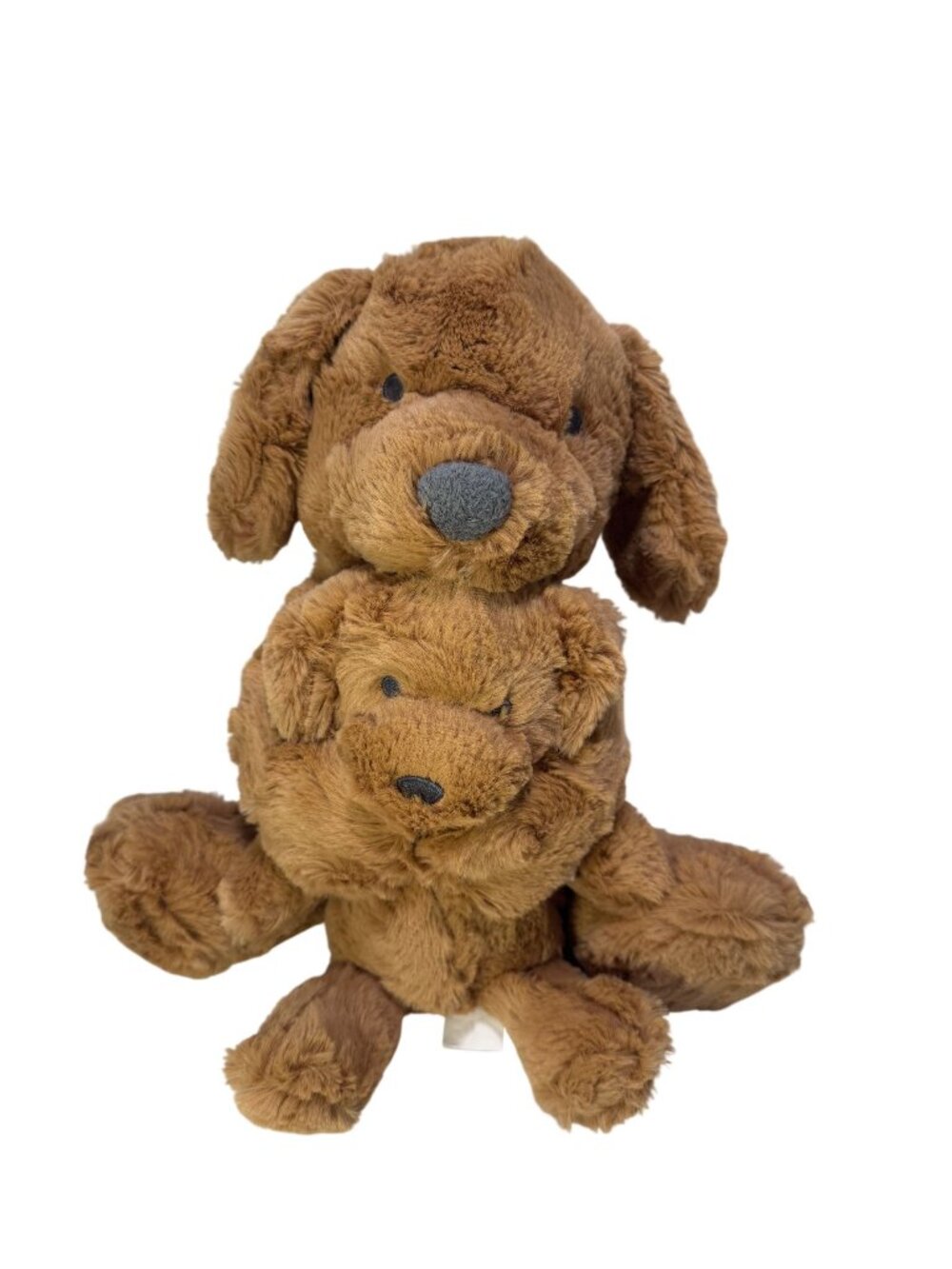 Cloud Island Dog & Puppy Plush Stuffed Animal Rattle Set 15" Mom Baby Stuffy FS